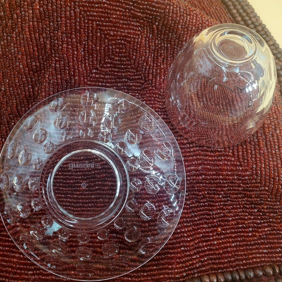 Set Of 2 Guzzini Venice Bubble Expresso Cup w/Saucer, Made In Italy (C21)** - Picture 6 of 12